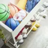 Etagère à chaussures en métal avec roulettes Tower
