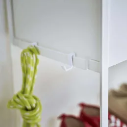 Etagère à chaussures en métal avec roulettes Tower