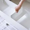 Etagère à chaussures en métal avec roulettes Tower