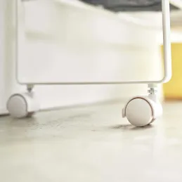 Etagère à chaussures en métal avec roulettes Tower