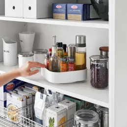 Boîte de rangement rotative en plastique Tower