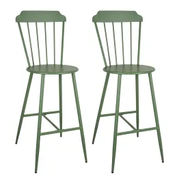 Chaise bar en métal laqué -Samos (Lot de 2)