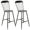 Chaise bar en métal laqué - Samos (Lot de 2)