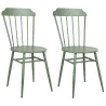 Chaise en métal laqué - Samos (Lot de 2)