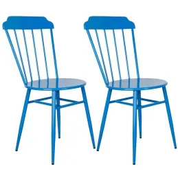 Chaise en métal laqué - Samos (Lot de 2)