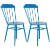Chaise en métal laqué - Samos (Lot de 2)
