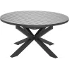 Table ronde extensible 8 à 10 personnes en aluminium Palma