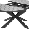 Table ronde extensible 8 à 10 personnes en aluminium Palma