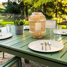 Table en aluminium extensible 8 à 10 personnes Santorin