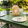 Table en aluminium extensible 8 à 10 personnes Santorin