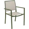Fauteuil empilable en aluminium Santorin
