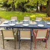 Fauteuil empilable en aluminium Santorin