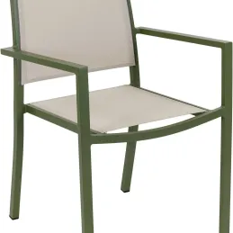 Fauteuil empilable en aluminium Santorin