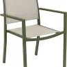 Fauteuil empilable en aluminium Santorin