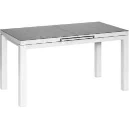 Table de jardin extensible en aluminium gris perle Ibiza