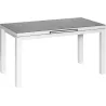 Table de jardin extensible en aluminium gris perle Ibiza