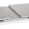 Table de jardin extensible en aluminium gris perle Ibiza