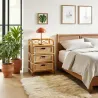 Commode en rotin avec tiroirs Tegal