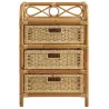 Commode en rotin avec tiroirs Tegal