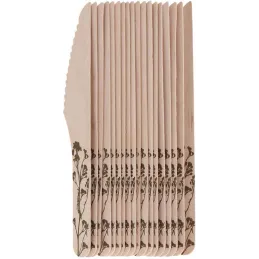 Couverts en bois 100% compostable Herbe
