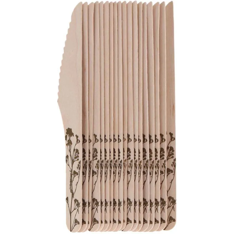 Couverts en bois 100% compostable Herbe