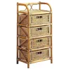 Commode en rotin avec tiroirs Tegal