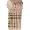 Couverts en bois 100% compostable Herbe