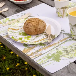 Couverts en bois 100% compostable Herbe