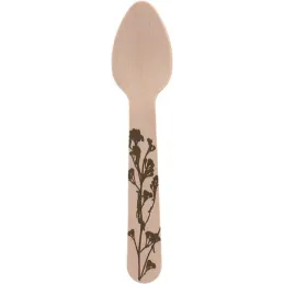 Couverts en bois 100% compostable Herbe
