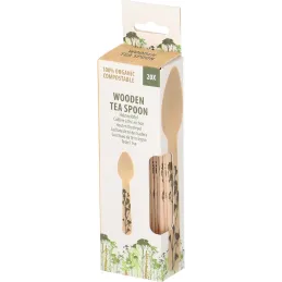Couverts en bois 100% compostable Herbe