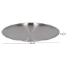 Assiette en acier inoxydable Patio