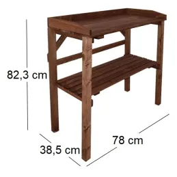Table à rempoter en pin Nature