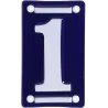 Numéro de maison en fer émaillé