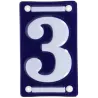 Numéro de maison en fer émaillé
