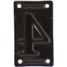 Numéro de maison en fer émaillé