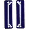Cadre pour numéro de maison en fer émaillé (Lot de 2)