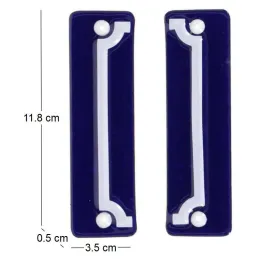 Cadre pour numéro de maison en fer émaillé (Lot de 2)
