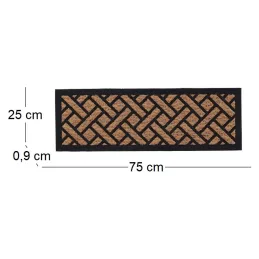 Paillasson caoutchouc et coco Tissage