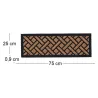 Paillasson caoutchouc et coco Tissage