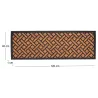 Paillasson caoutchouc et coco Tissage