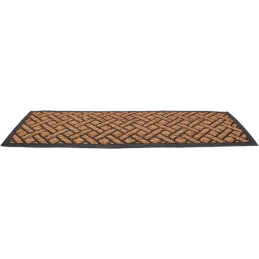 Paillasson caoutchouc et coco Tissage