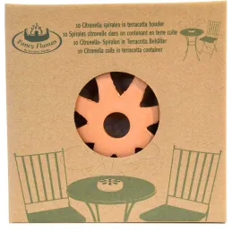 Spirales citronnelle en terre cuite