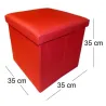 Pouf pliable Oxford