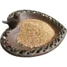 Mangeoire oiseaux à poser en fonte Rouille