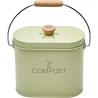 Composteur de cuisine ovale en métal avec filtre
