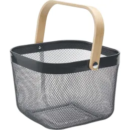 Panier en métal gris anthracite Grosser