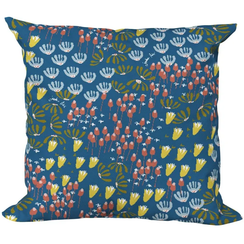 Coussin décoratif en tissu imprimé Eveil