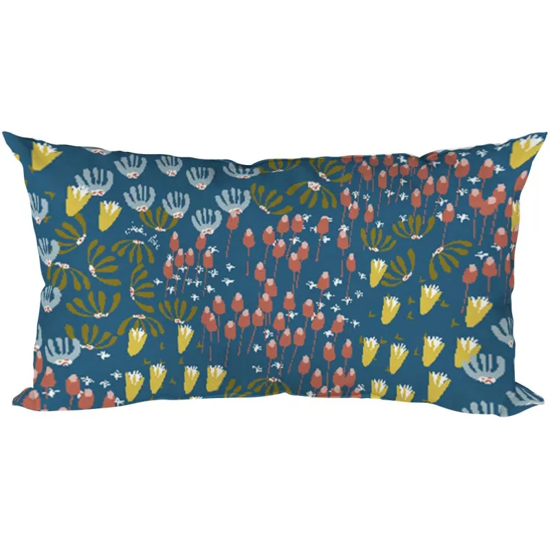 Coussin décoratif en tissu imprimé Eveil