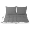Kit matelas de palette et 2 coussins Gary