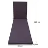 Coussin pour bain de soleil déhoussable Monte Carlo